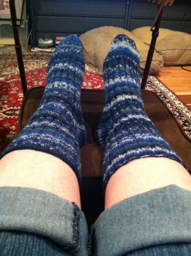 The second sock has been completed.